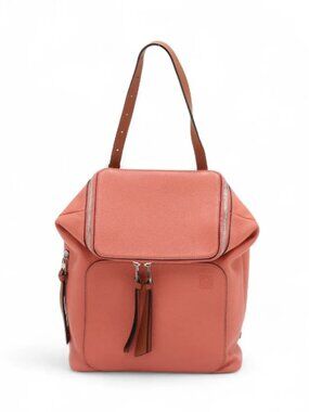 Loewe Goya Leather Backpack Orange